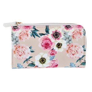 Julia Buxton Women's Fashionable L Zip Snap Premium Faux Leather Wallet